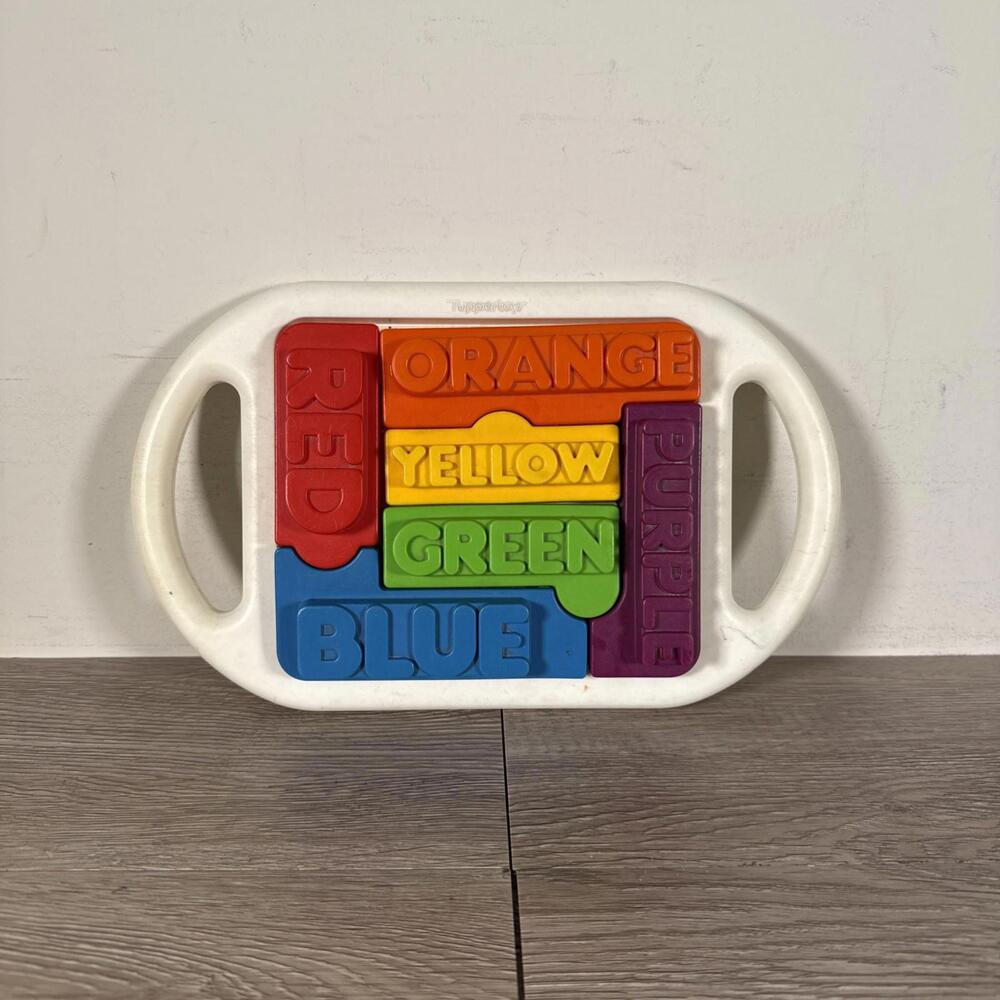 Tuppertoys Vintage What’s Inside Color Puzzle Kids Toy Tupperware Easy Clean